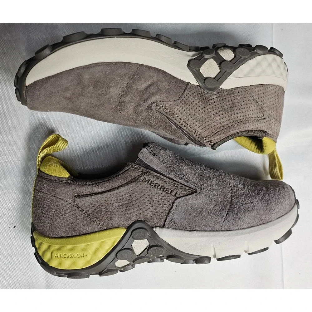 Merrell Falcon Slip On Shoes Women Size 5.5 Grey Yellow Trail Running J45752 NEW